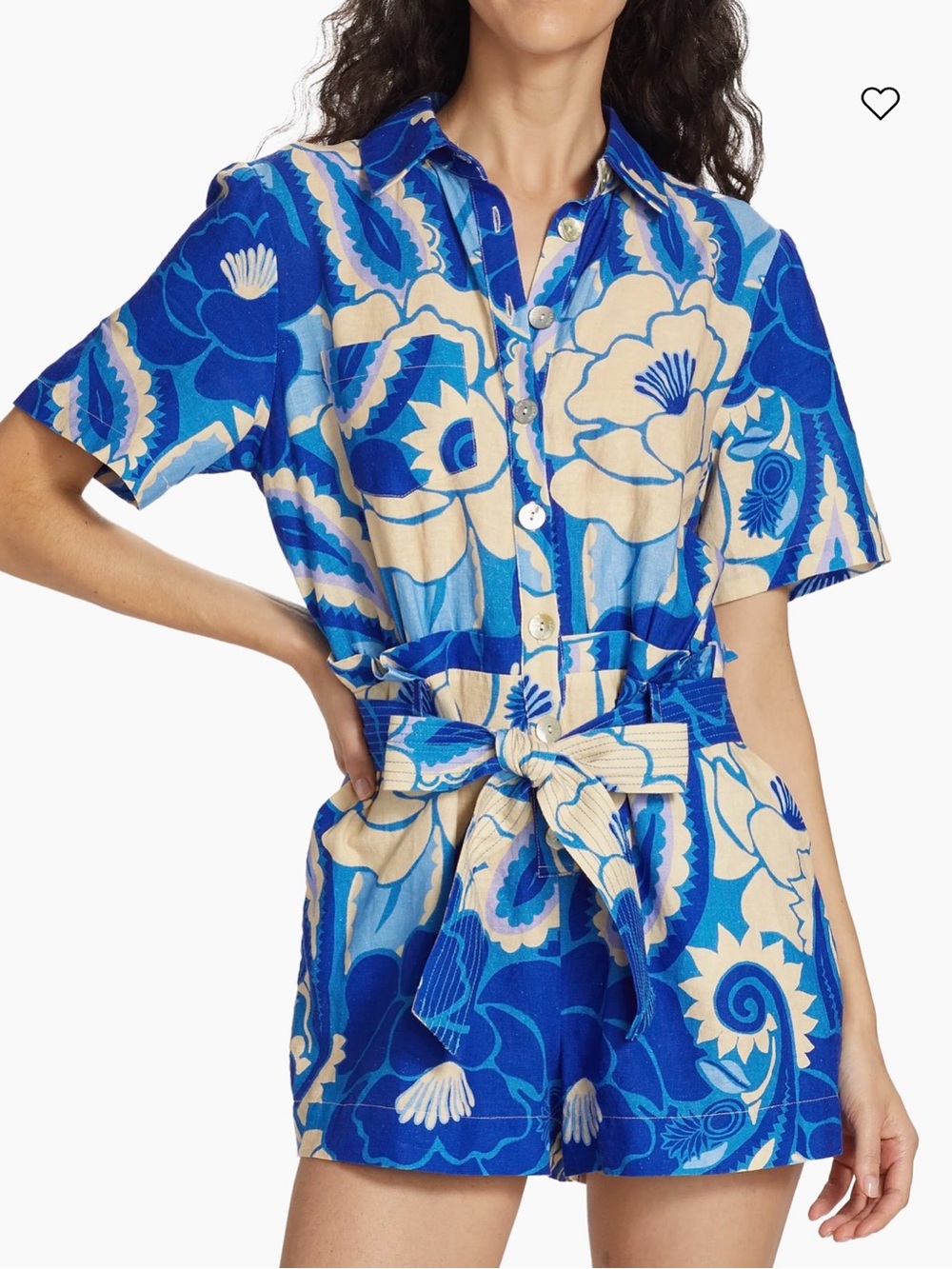 Farm Rio Tropical Groove Romper 💙 - Picture 2 of 10